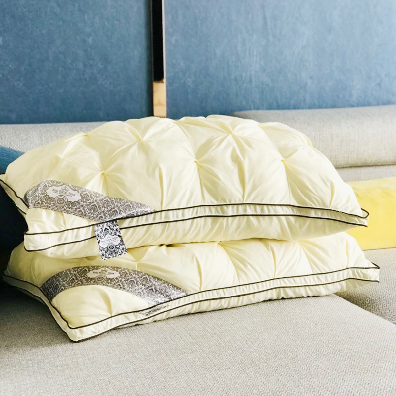 New all-cotton fiber twisted three-dimensional pillow core, down pillow core, duck slice and duck down three-dimensional pillow core, exclusively for foreign trade pic 12