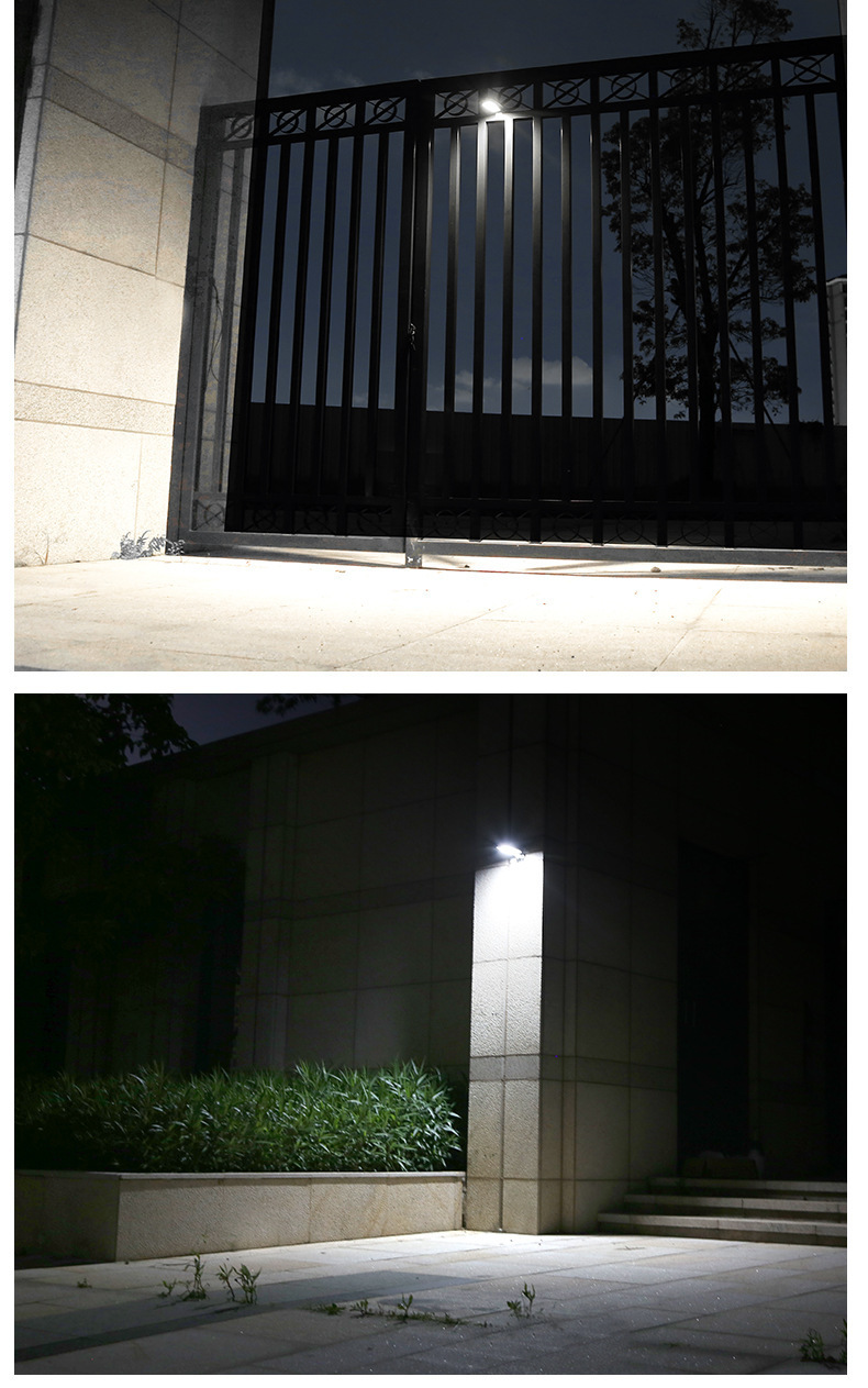 2021 Best-selling COB solar street lamps, wall lamps, human-sensing remote control waterproof outdoor rural household garden lamps pic 9
