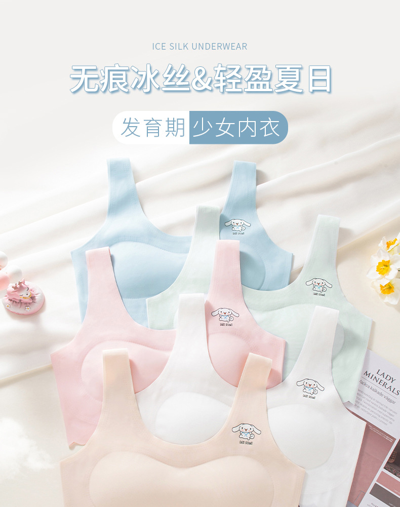 少女文胸全阶段少女内衣初中生高中生学生青春期发育期女童小背心详情1
