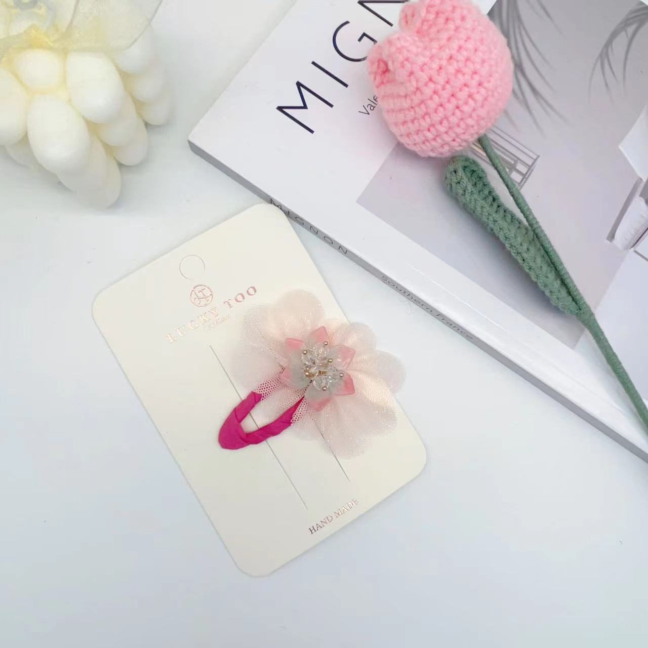 发夹LT10428韩版新款水晶太阳花莎莎花瓣发饰发夹详情4