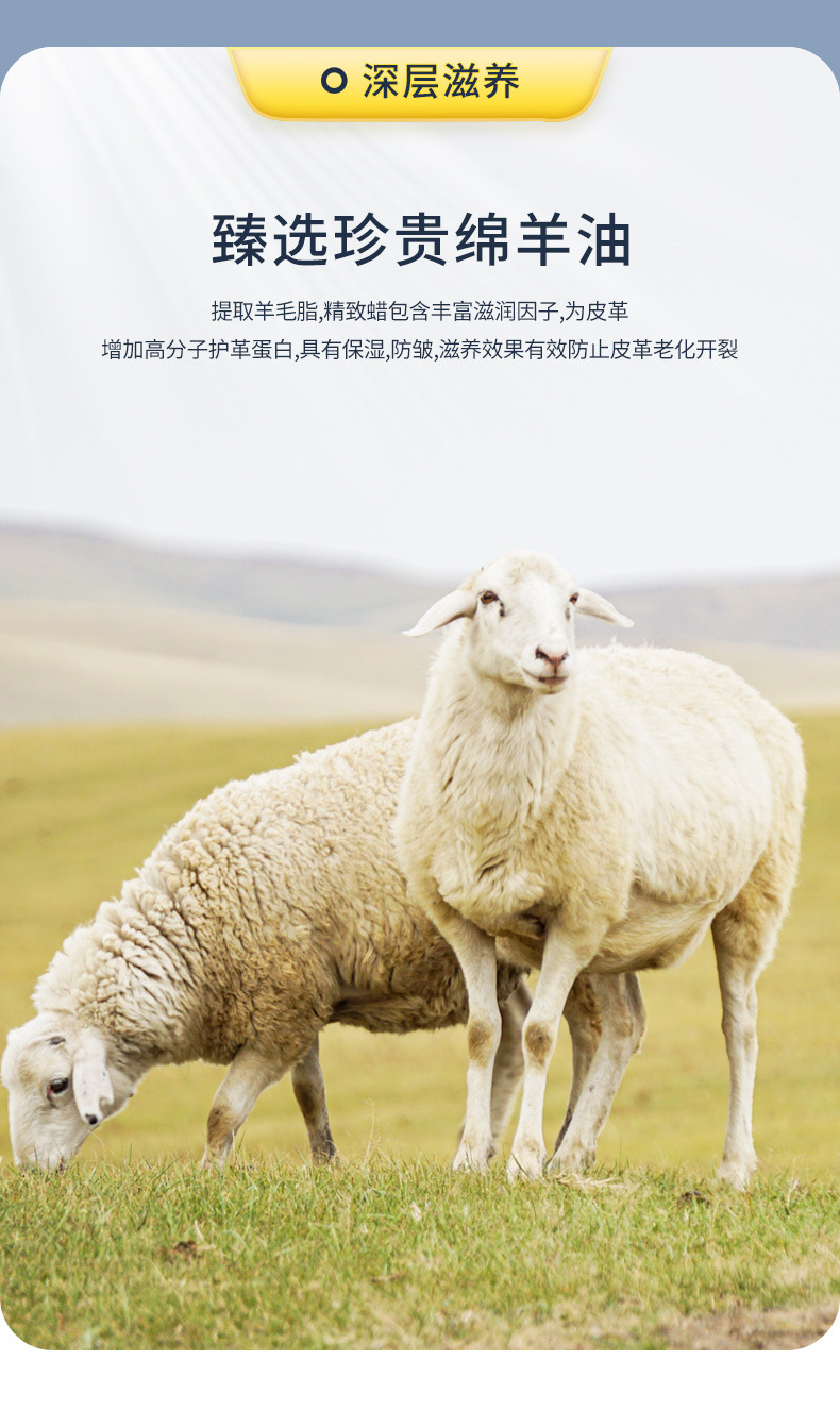 皮鞋补色上光绵羊油黑色真皮具革保养油无色通用护理高级带刷鞋油详情5