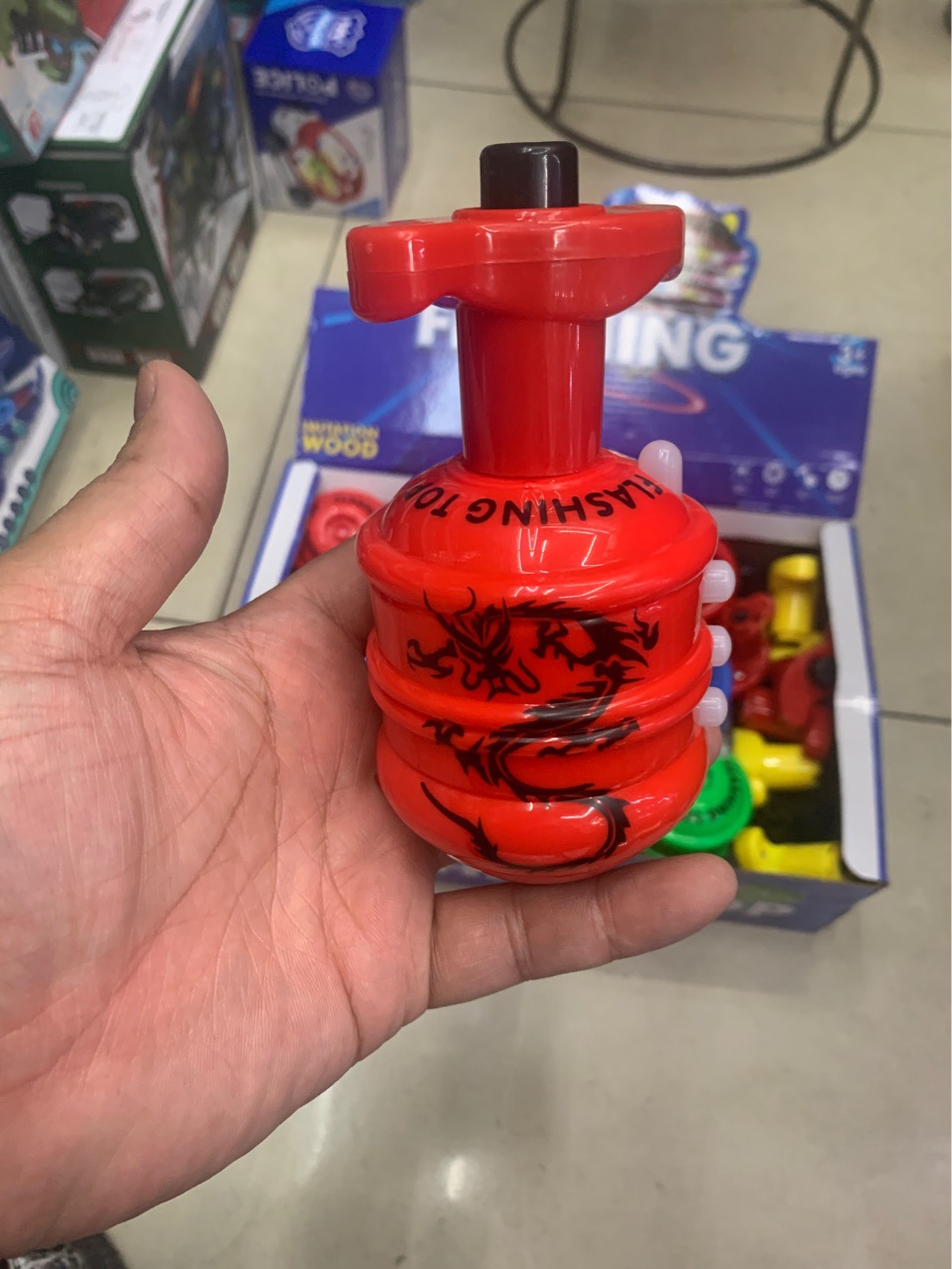 新款红外线音乐陀螺卡通发闪光儿童玩具新款地摊夜市热销批发光礼详情7