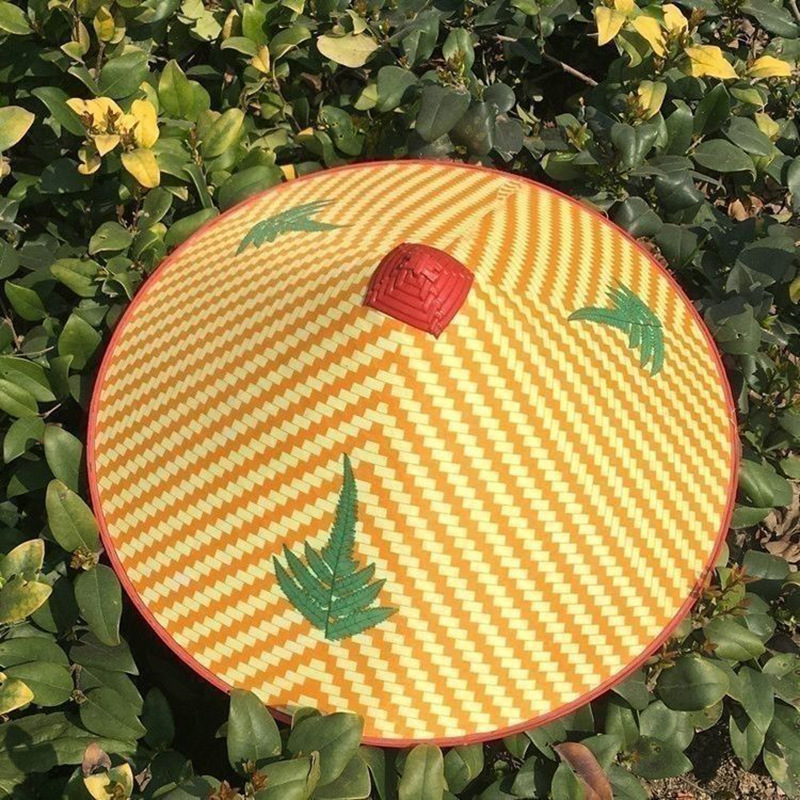 户外农民遮阳防晒防雨隔热塑料斗笠帽成人舞台演出道具钓鱼斗笠帽详情7