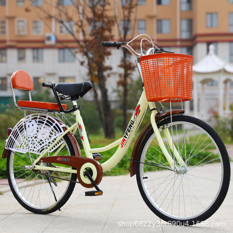 24寸26自行车成人轻便男女式成年实心胎中小学生淑女上班代步单车详情29