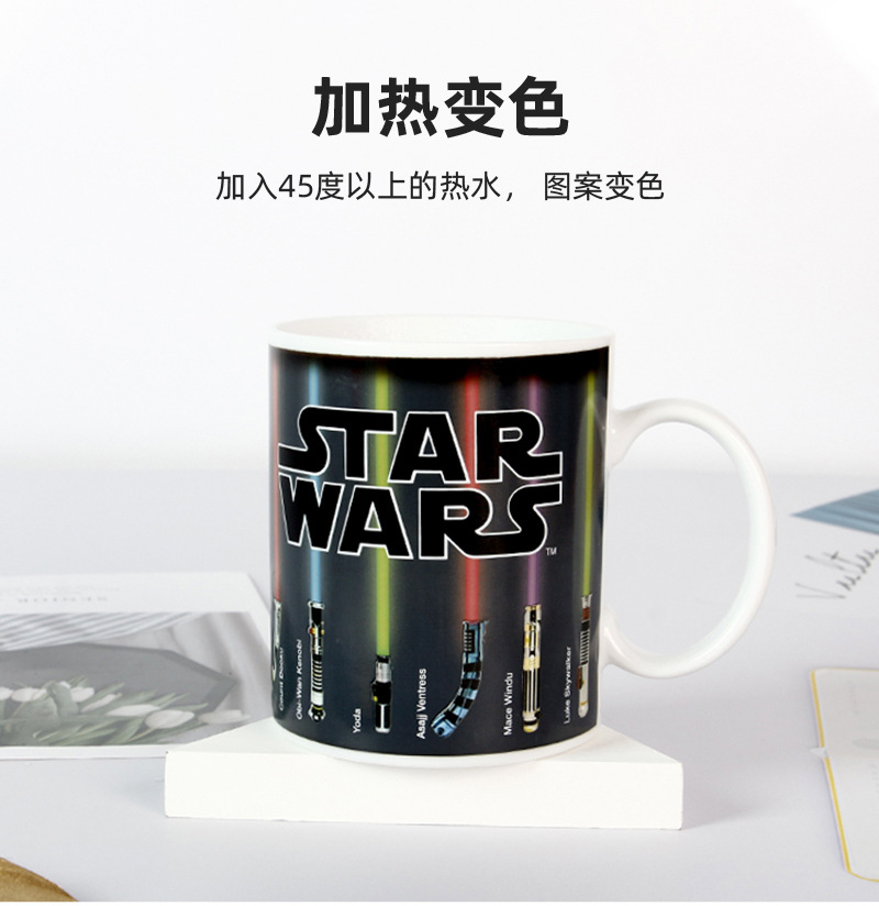 Factory direct supply coffee ceramic cups, color-changing mugs, Japanese-style cartoon personalized large-capacity ceramic color-changing cups pic 27