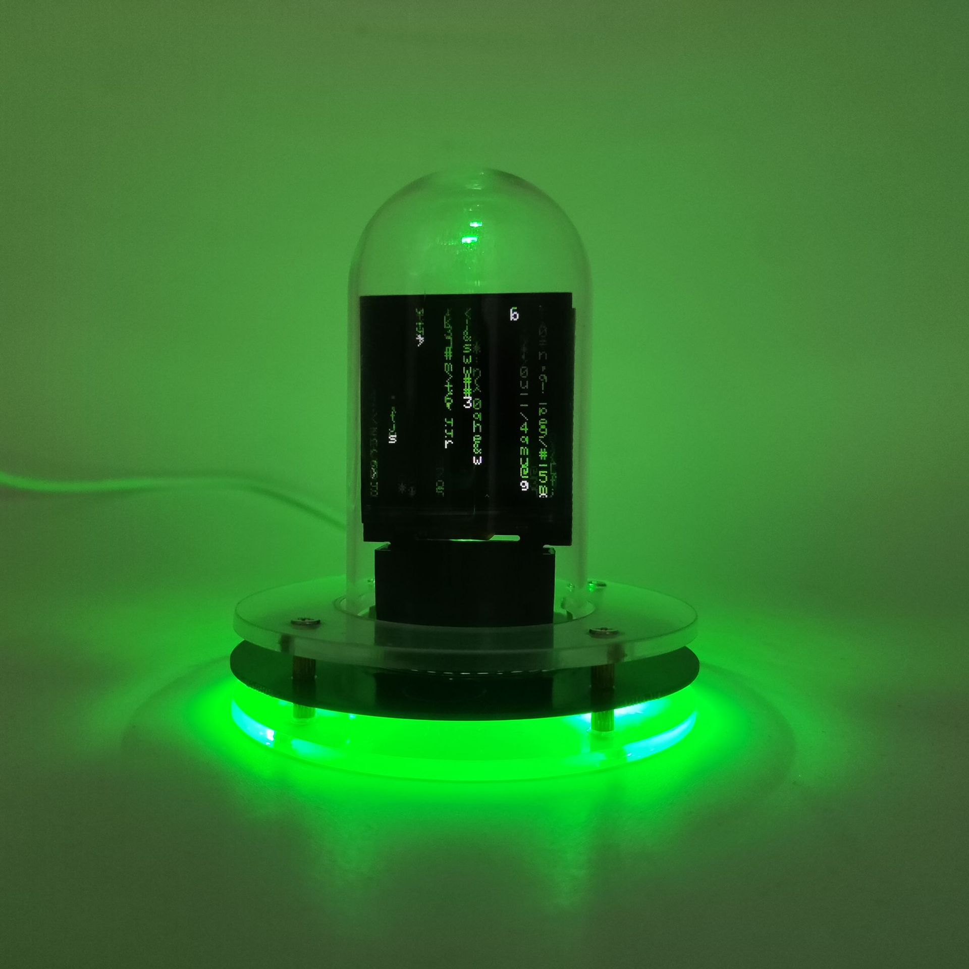 2024 New RGB glow tube clock Weather Smart WIFI Bitcoin desktop ornament pic 2