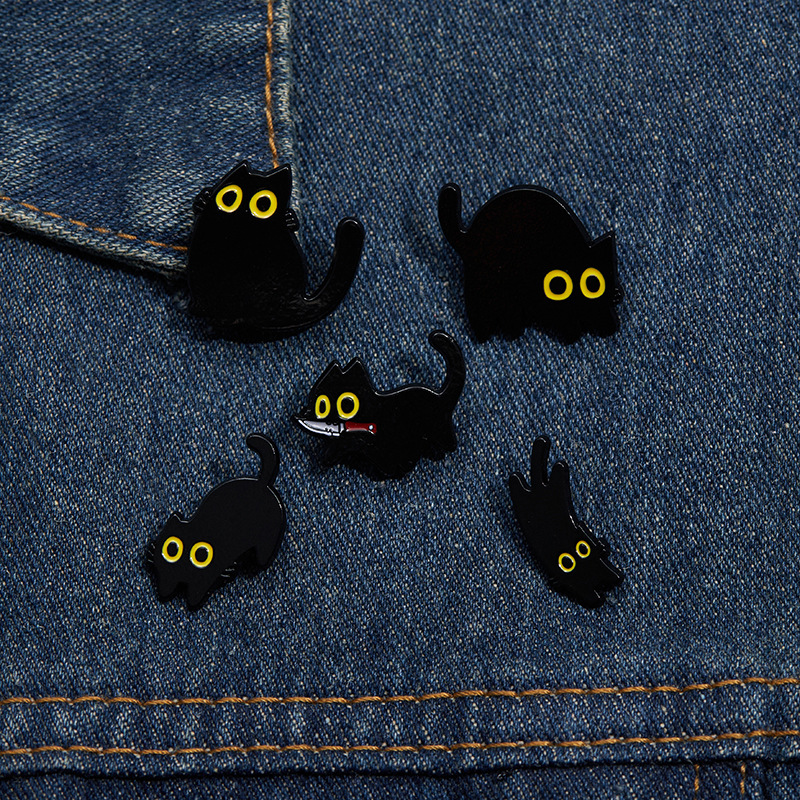 黑猫主题胸针 个性创意配饰 其他分类收藏品 时尚装饰品 独特设计礼品详情8