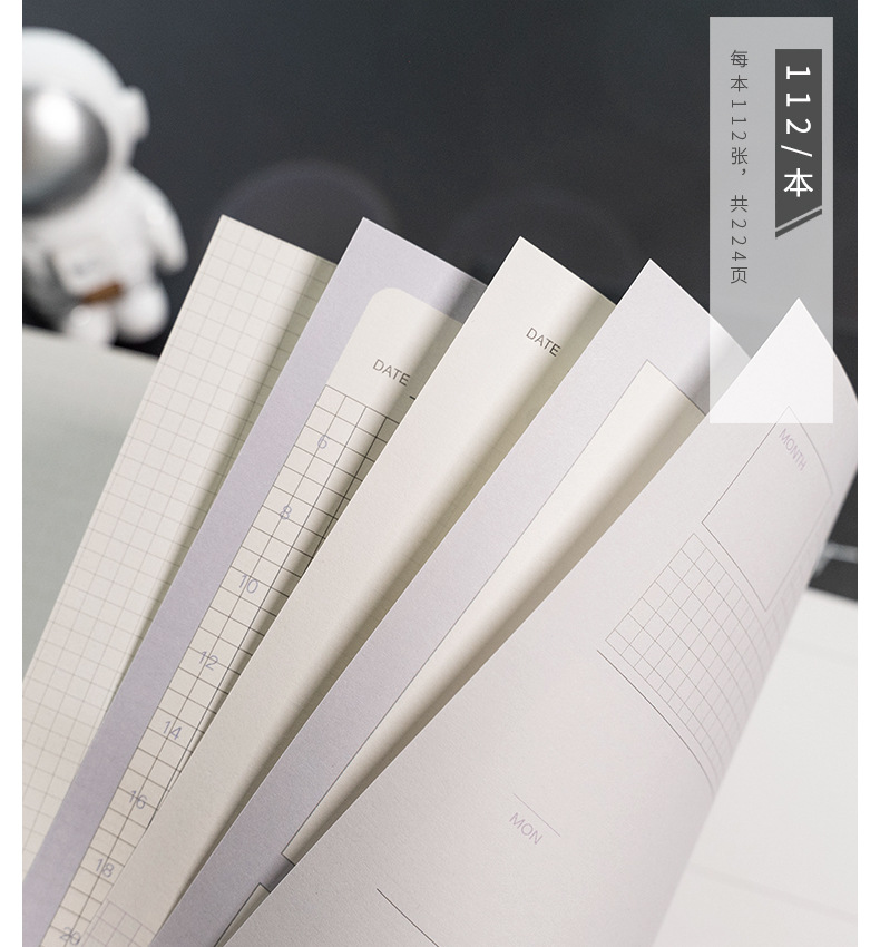 Wholesale of 32K color page illustration notebooks, notepads and stationery products from Korean ins with beautiful luminous starry sky pic 9