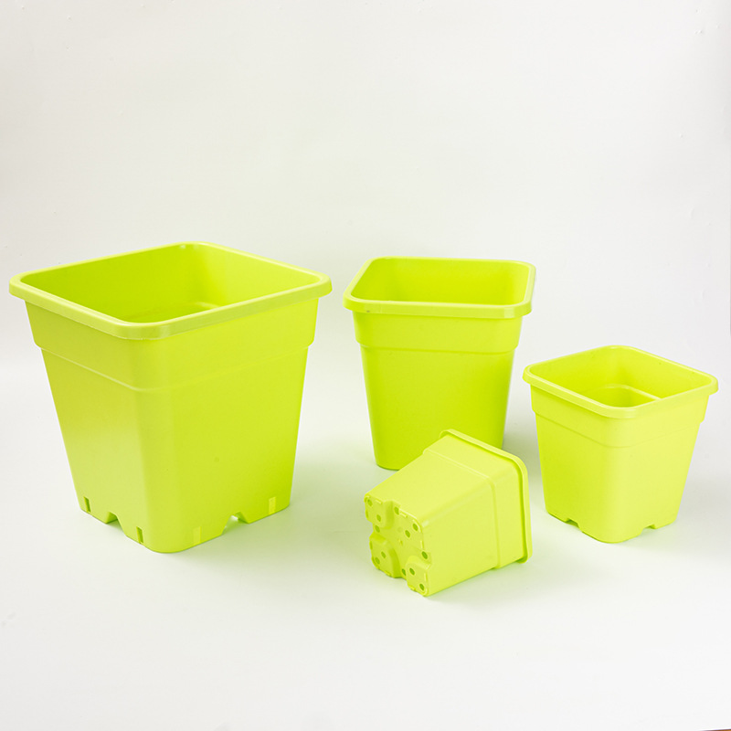 方形加仑盆黑加仑花盆植物园花盆刷漆仿古花盆塑料花盆 方形大花盆 Deepot深型花盆盆栽种植刷漆类详情12