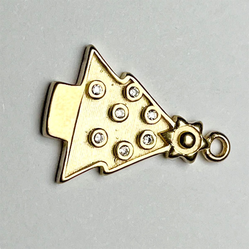 DIY jewelry accessories, micro-inlaid jewelry accessories, various pendant accessories, copper jewelry accessories that can be gold-plated or electroplated pic 6