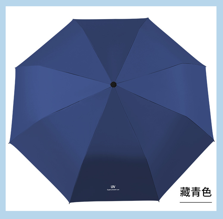 uv雨伞批发三折防晒遮阳伞晴雨两用折叠太阳伞手动可爱伞防紫外线详情29