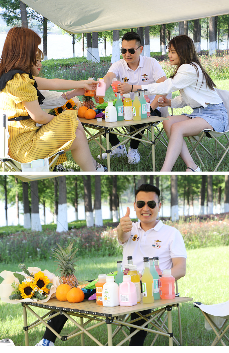 黑胶天幕帐篷户外加厚防晒便携露营装备野餐3-4人方形涂银遮阳棚详情15