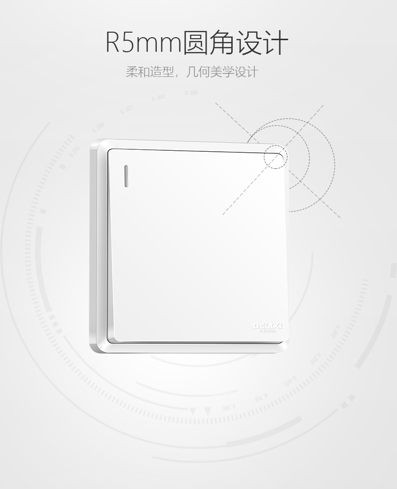 Delixi panel de enchufe de cinco agujeros con USB smart quick charge TYPE-C para la pared de carga de teléfono móvil tipo 86 5 agujeros plug in wall pic 14