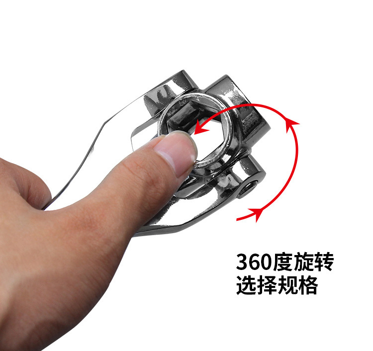 Eight-in-one multi-functional socket wrench, universal rotating multi-head wrench, bone wrench, 48-in-one socket, 52-in-one pic 3