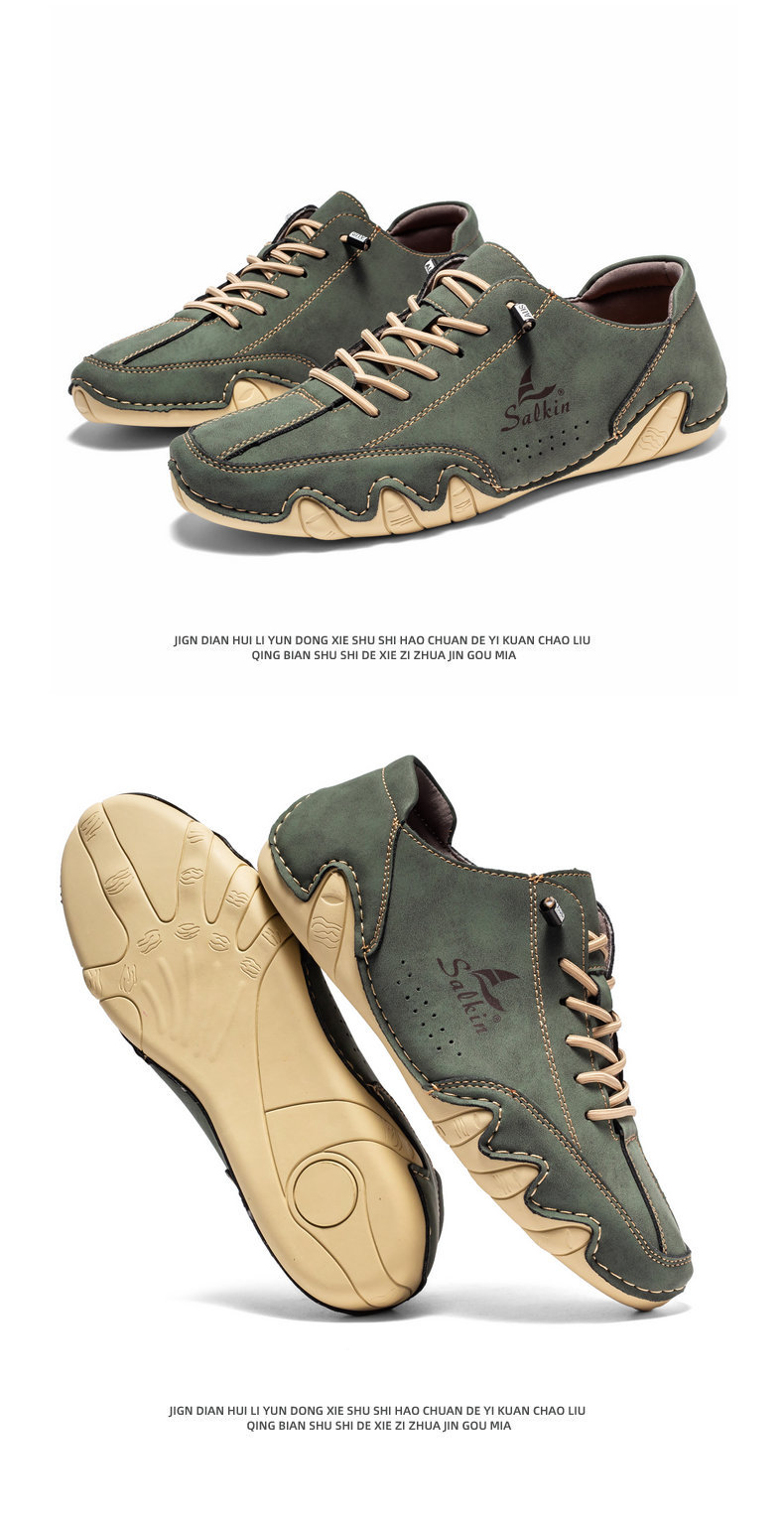 跨境爆款帆船鞋男鞋低帮男士休闲鞋子马丁鞋男八爪鱼男鞋大码鞋子详情38