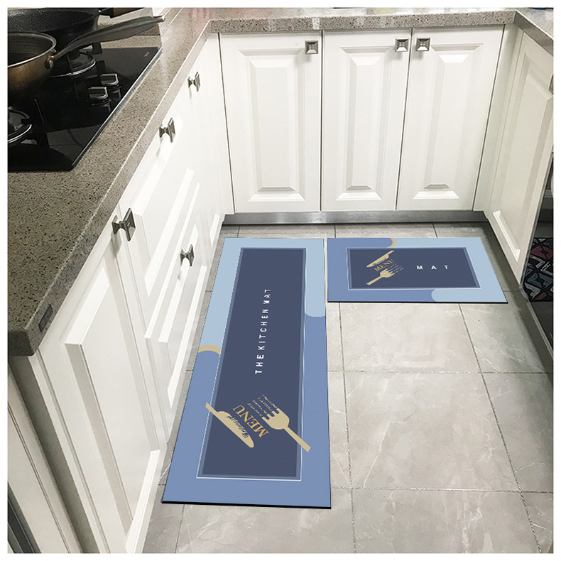 Wholesale diatom mud floor MATS, bathroom water-absorbing and anti-slip soft rectangular foot MATS, household quick-drying kitchen MATS pic 5