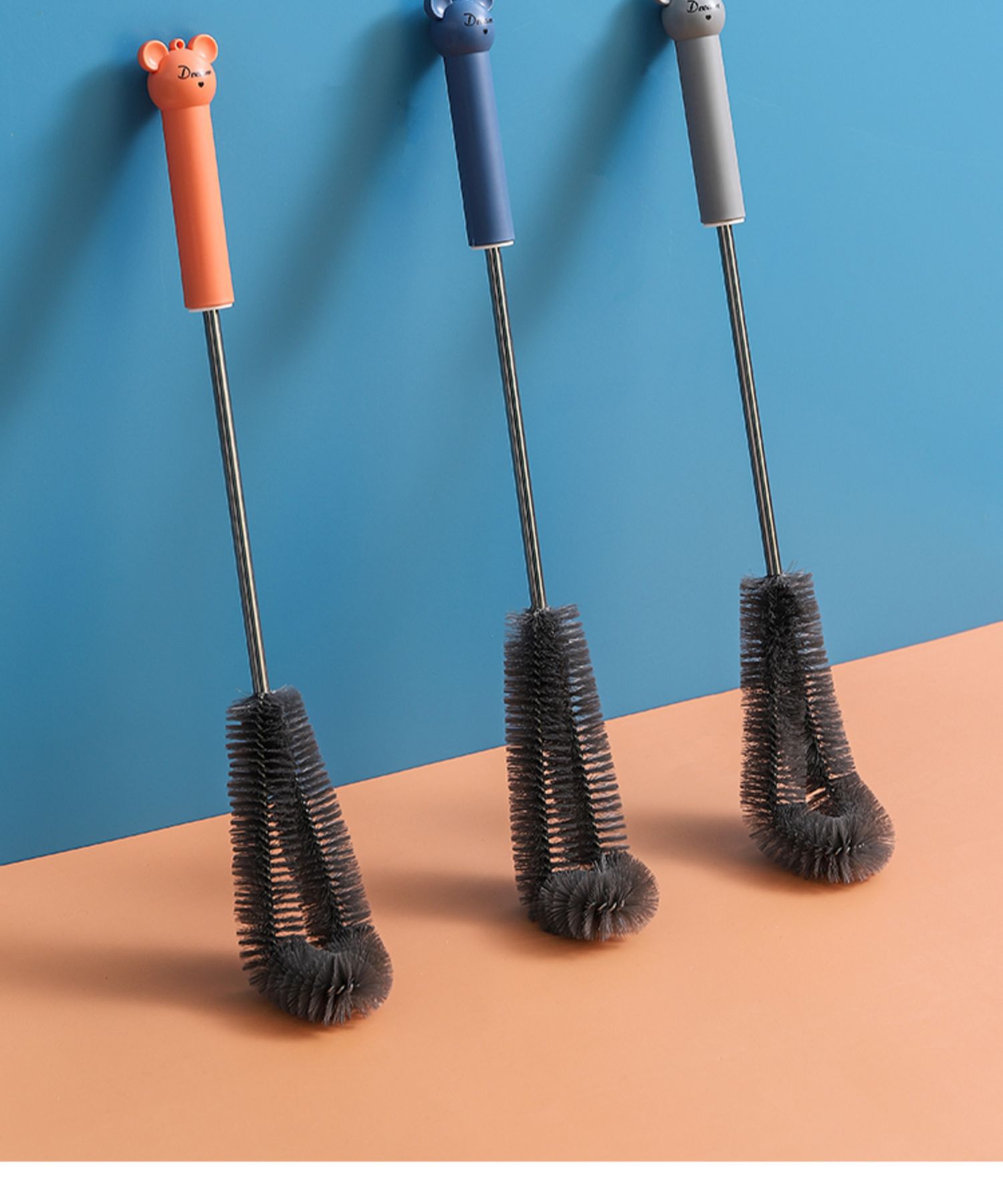 杯刷家用厨房无死角长柄清洁刷清洗杯子刷子神器破壁机专用奶瓶刷详情9