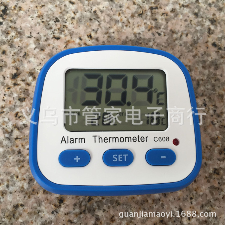 The new large-screen display alarm thermometer and electronic thermometer alarm can be equipped with high and low temperature brackets pic 1