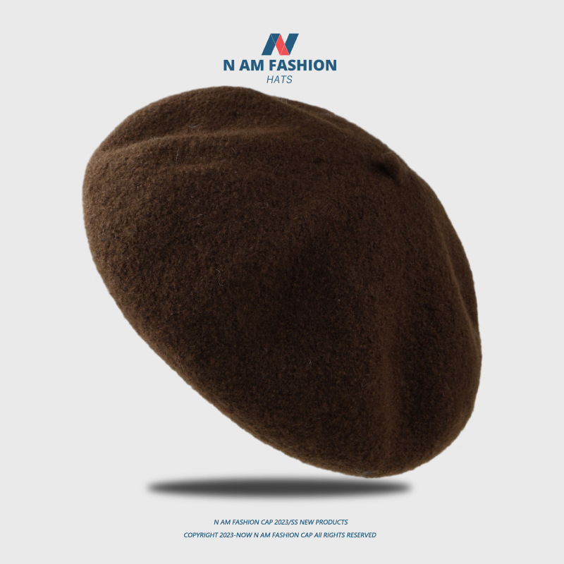 The British retro wool beret is a versatile choice for women in autumn and winter. The Korean version of the fashionable and trendy round face matching beret is now available in other categories pic 8