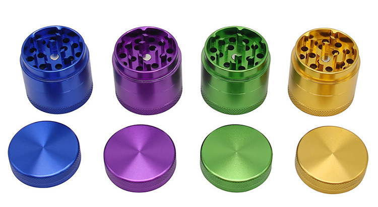 铝合金4层直径40\50\55\63\75\100mm金属磨烟器研磨器烟具grinder详情16