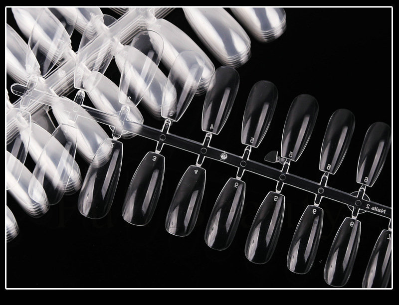 Cross-border new nail nail plate box set, thin and seamless, 240 pieces T-shaped ballet type false nail extension plates pic 4