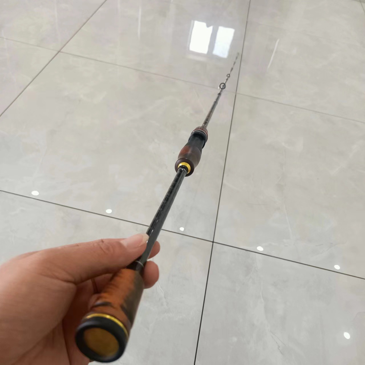 碳素实木路亚竿ML调路滑翘嘴马口白条直柄枪柄远投杆抛竿插节鱼竿详情10