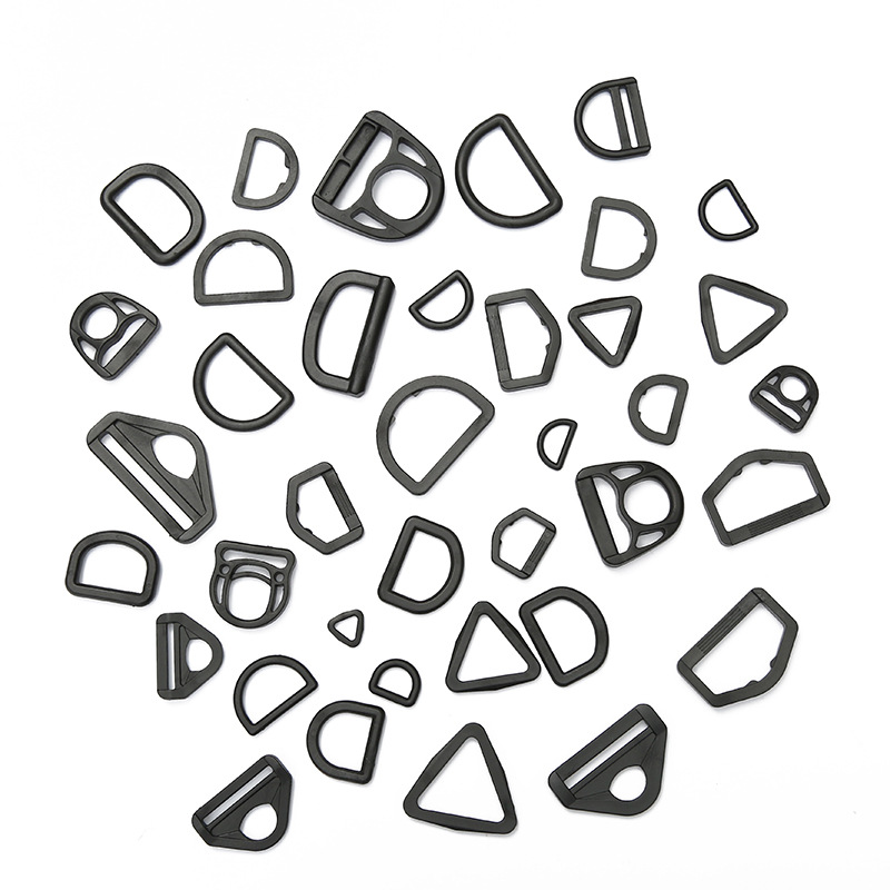 Plastic D-buckle luggage semi-round buckle solid D-shaped buckle adjustable plastic D-buckle schoolbag accessories are in stock and will be dispatched on the same day pic 9