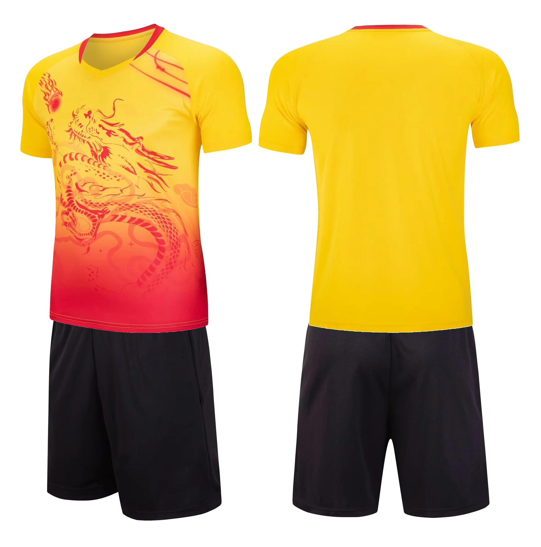 批发速干龙纹男女款队服端午节龙舟服装印制划龙船印字龙舟比赛服详情9