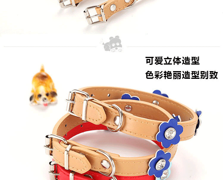 Wholesale direct supply from the manufacturer of pet supplies, including cat and dog collars, fresh and delicate floral series pic 14