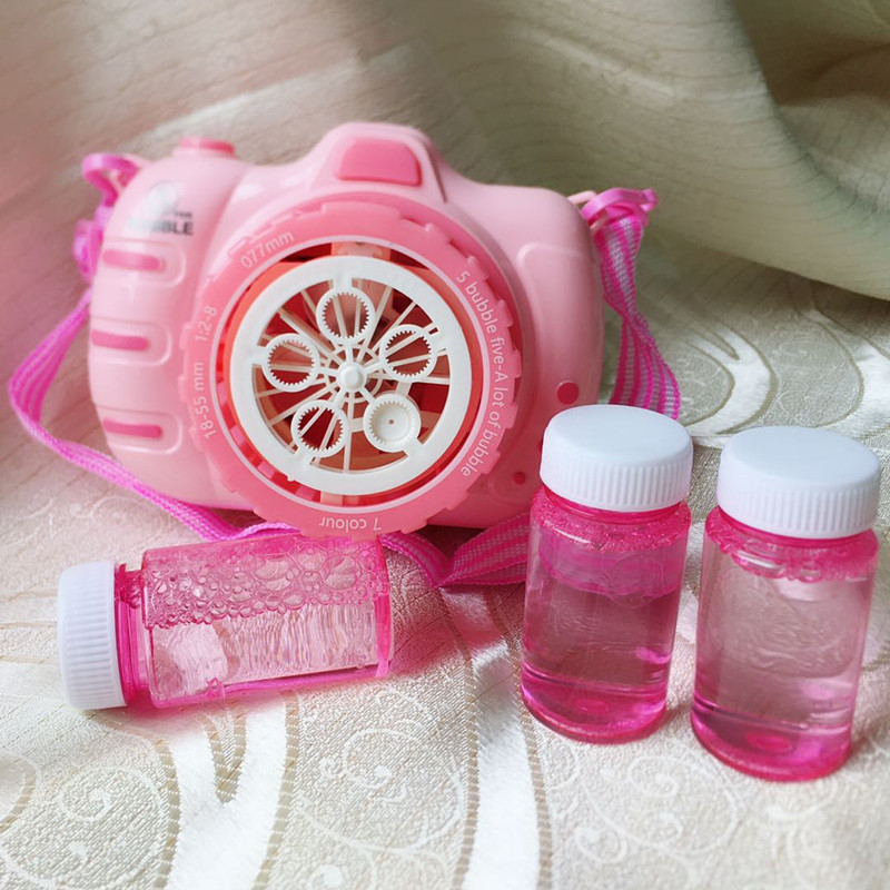 Little Ant Electric five-hole bubble-blowing Camera, a fully automatic camera with light, music and a large bubble gun pic 4