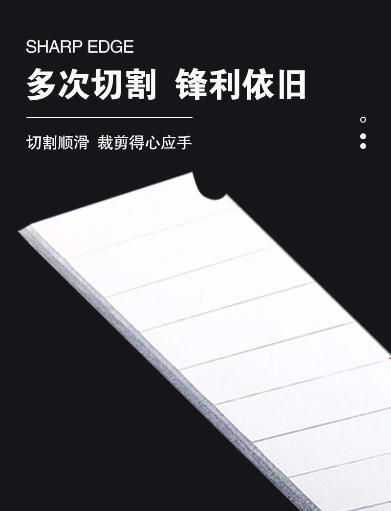 Factory direct sales of 0.5mm thick graphic design blades, durable large wallpaper blades, 10-piece box-packed paper cutting blades, wholesale pic 3