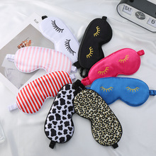 眼罩仿真丝双面桑蚕丝遮光睡眠眼罩加印logo户外出行必备现货批发详情5