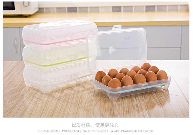 Wholesale egg box, special plastic transparent egg preservation box for refrigerator storage, in stock pic 7
