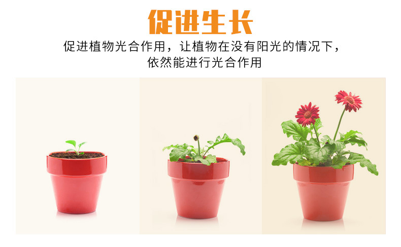 谦润照明100W植物灯LED80W多肉补光2000W温室灯大棚50W大功率400W详情15