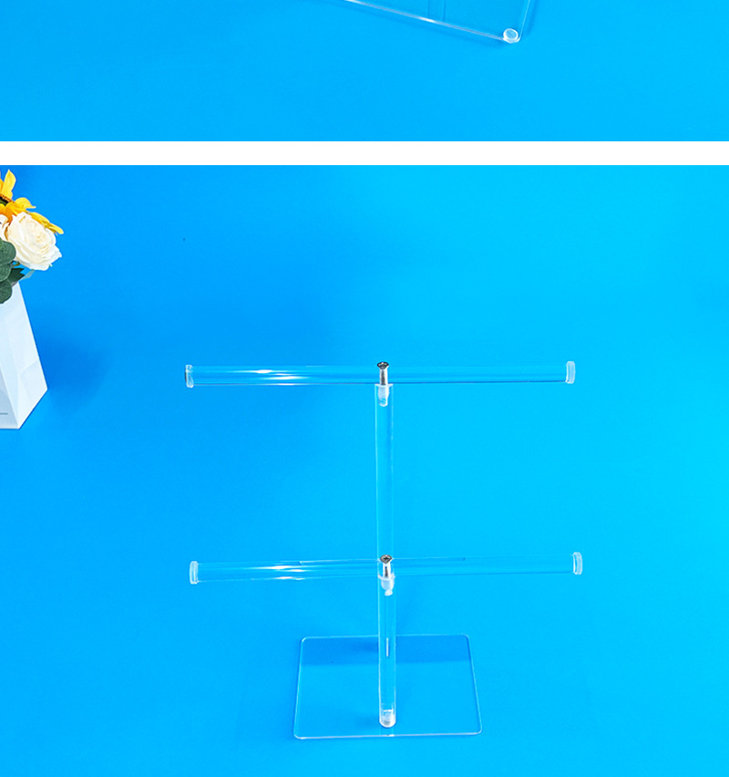 新款亚马逊透明首饰展示架亚克力手链展示陈列架收纳可拆多功能架详情8