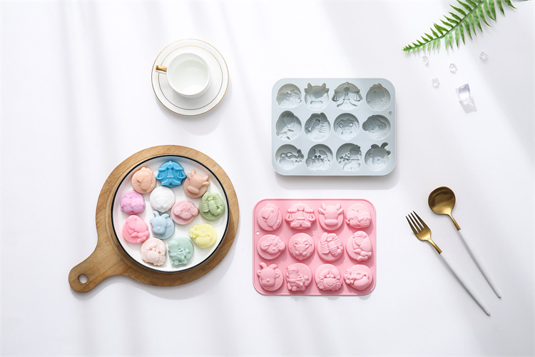 12-piece 12-piece constellation shaped silicone mold, epoxy resin chocolate mold, baking tool, ice cube cake mold in stock pic 8