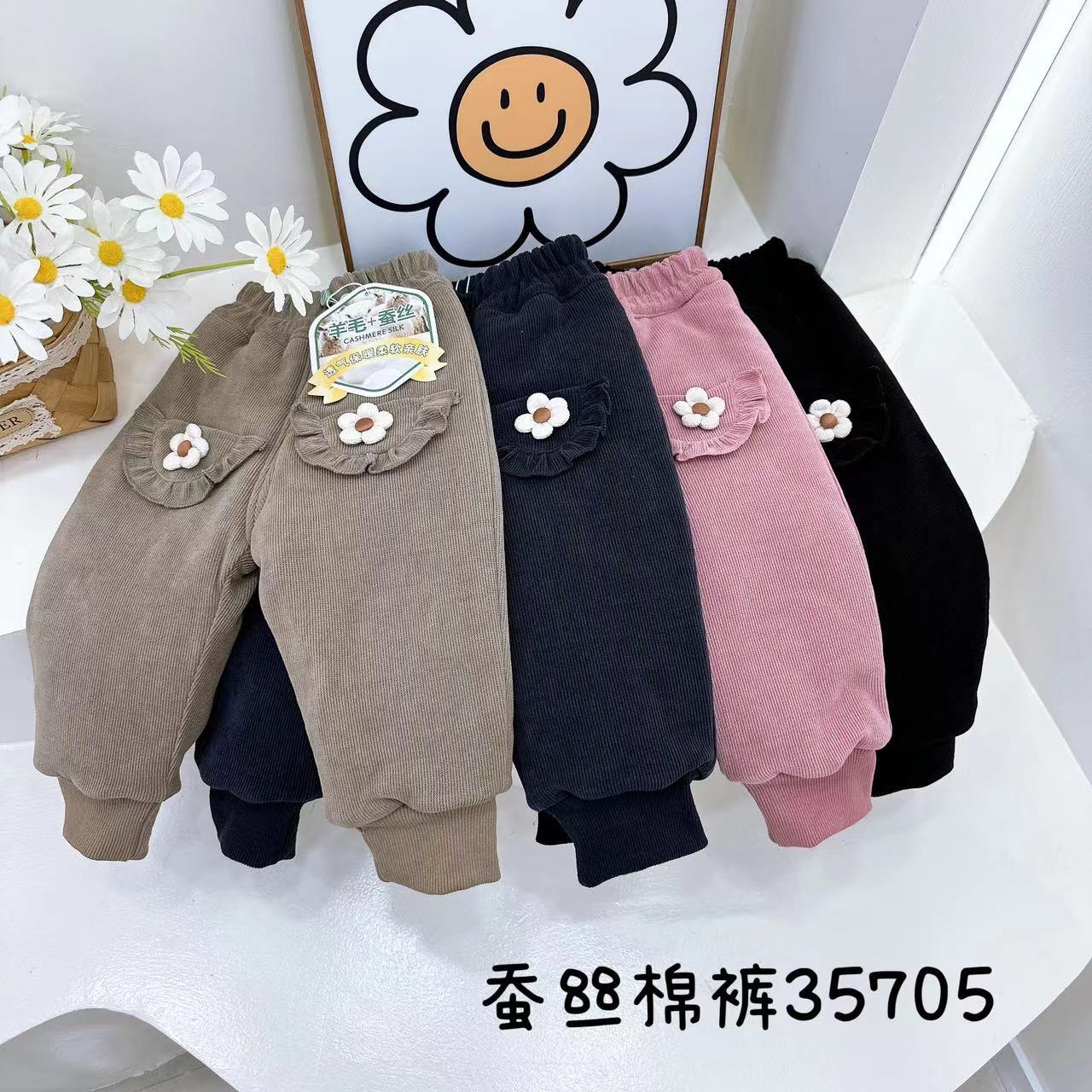 【一条过冬】儿童冬季加棉卫裤小童加厚棉裤宝宝裤子男女童保暖裤详情1