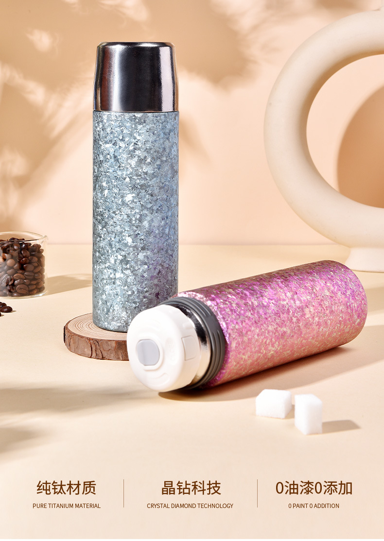 双层纯钛保温杯高颜值全钛闷茶杯男女户外随行钛杯商务高档礼品杯详情2