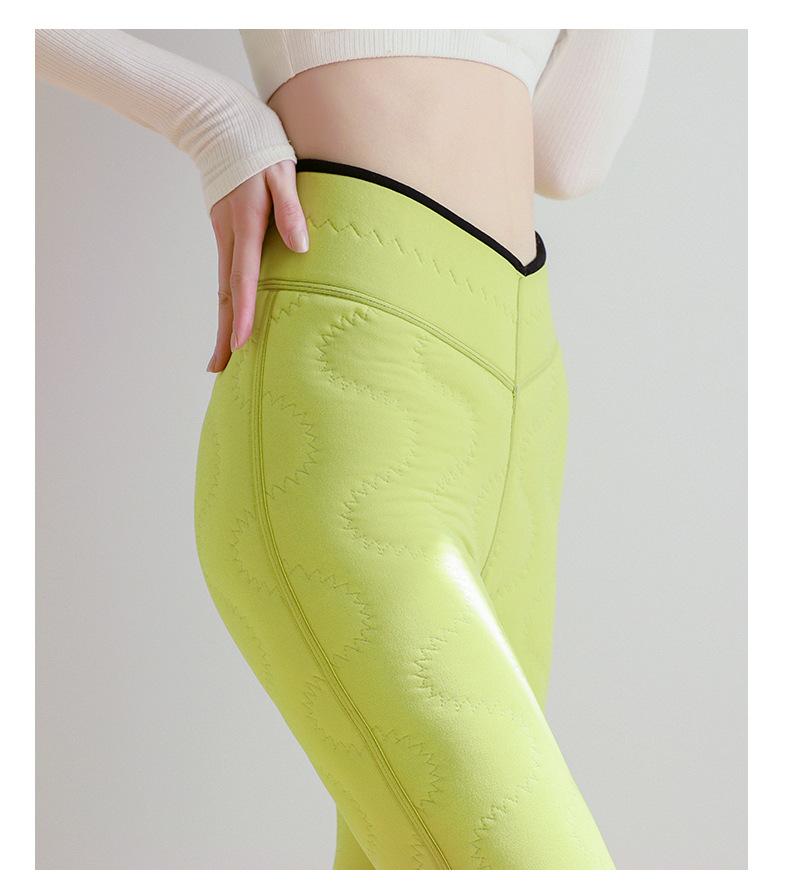 Fleece and thickened silk leggings, winter high-waisted one-piece thermal pants, super thick moisturizing cotton pants for women, 580g pic 17