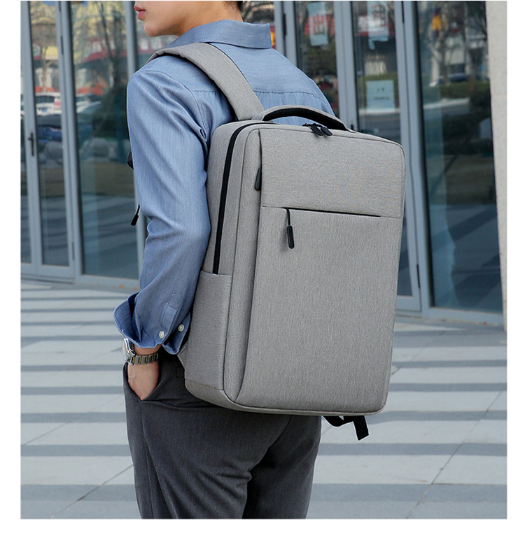 批发米版电脑背包 17寸电脑包大容量双肩包 可做背包 可定 制LOGO详情18