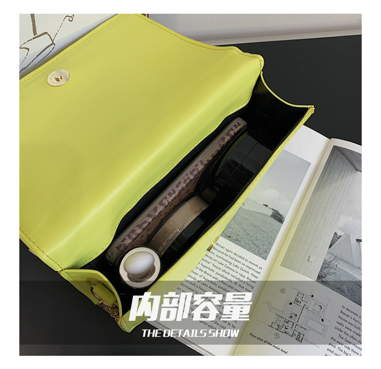 网红手提包包2021新款时尚单肩女包休闲感洋气斜挎简约ins链条包详情6