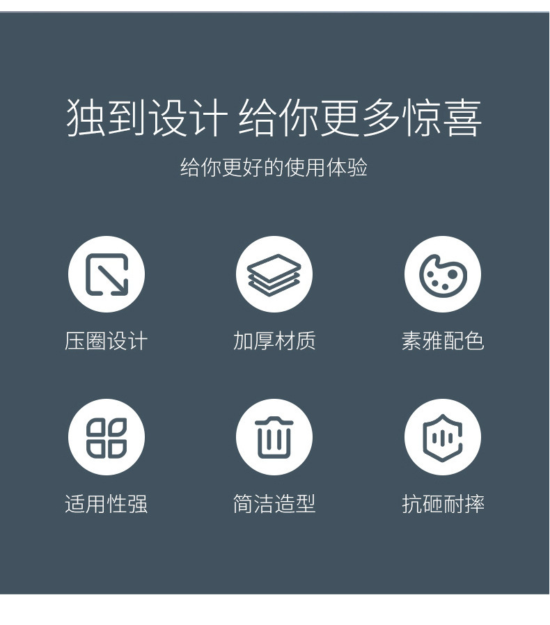 Factory direct sales of trash cans, household uncovered pressure rings, kitchen, bathroom, living room, office, wastebaskets, plastic buckets pic 3