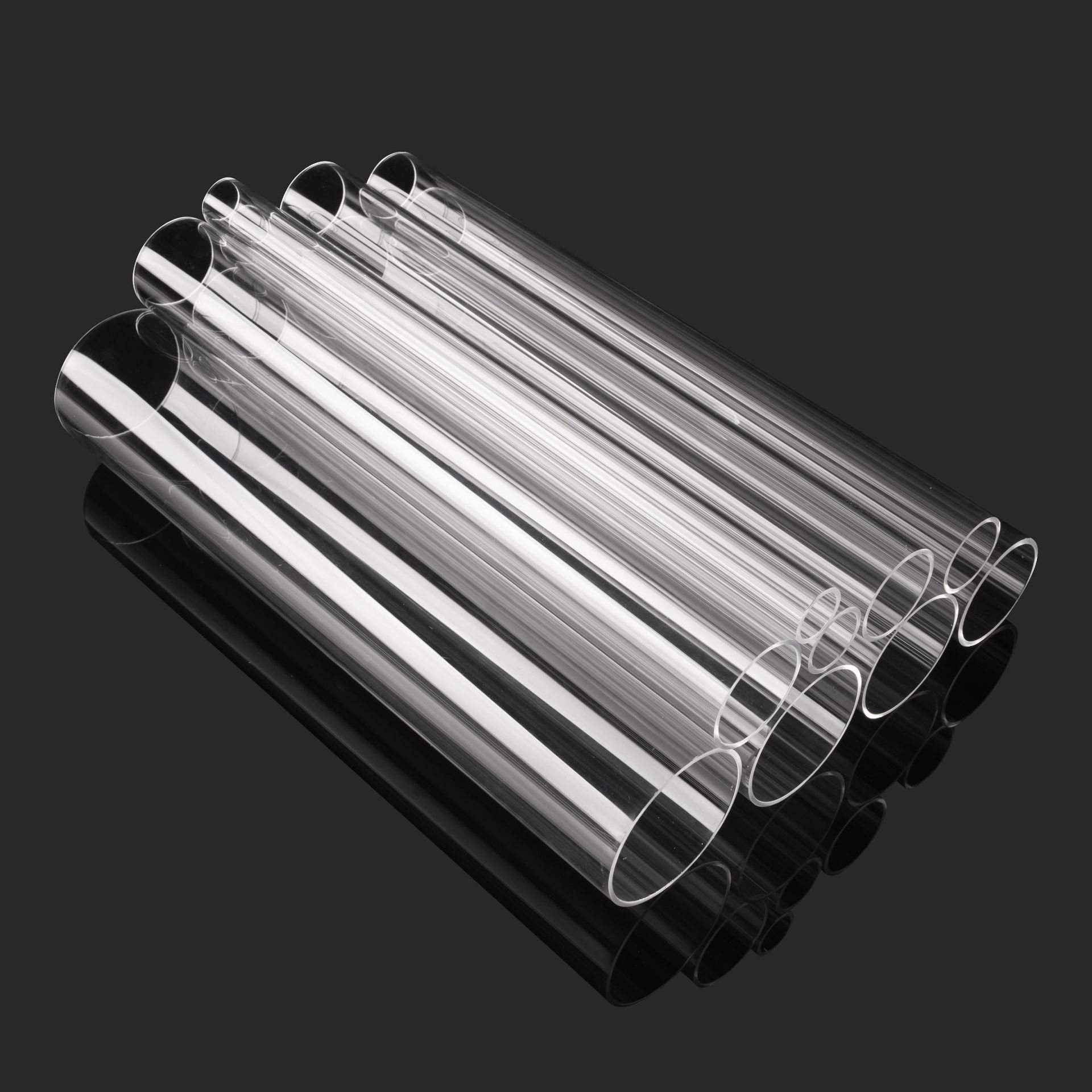 工厂批发现货高清透明无拉痕硬塑料鱼缸水族空心圆管给水pc管详情7
