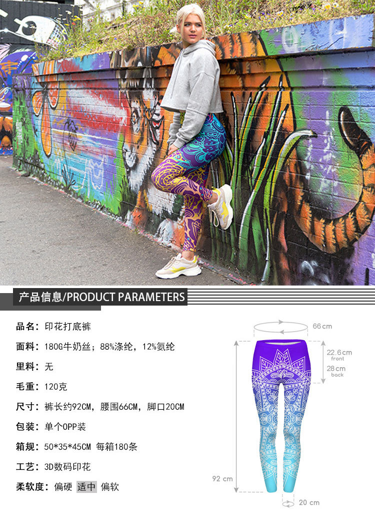 Amazon 2022 export Slimming and lifting yoga Pants for Women, printed sports high-waisted leggings, tight pants wholesale for women pic 1