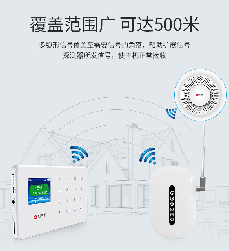 The Kerui 433 infrared frequency signal amplifier, infrared sensor door, magnetic door and window alarm main unit accepts amplification pic 6