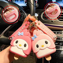 卡通小熊美少女零钱包钥匙扣挂件硅胶耳机硬币收纳包可爱书包挂饰详情13