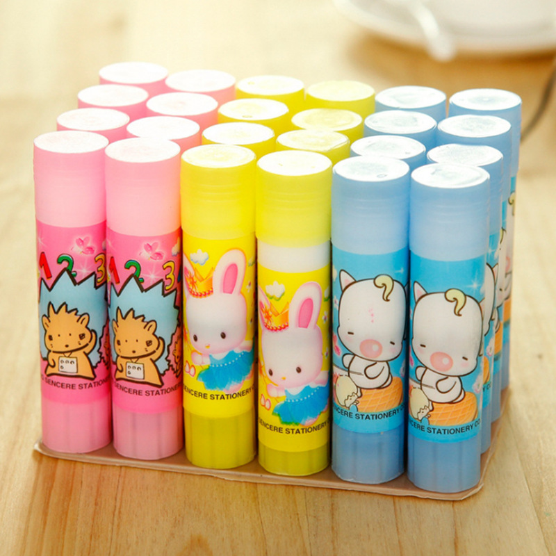 Factory direct sales of solid glue, cartoon bottle solid glue, 21g solid glue wholesale pic 1