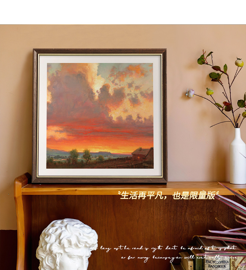 小红书中古风挂画法式复古高级感小众艺术壁画客厅玄关餐厅装饰画详情3