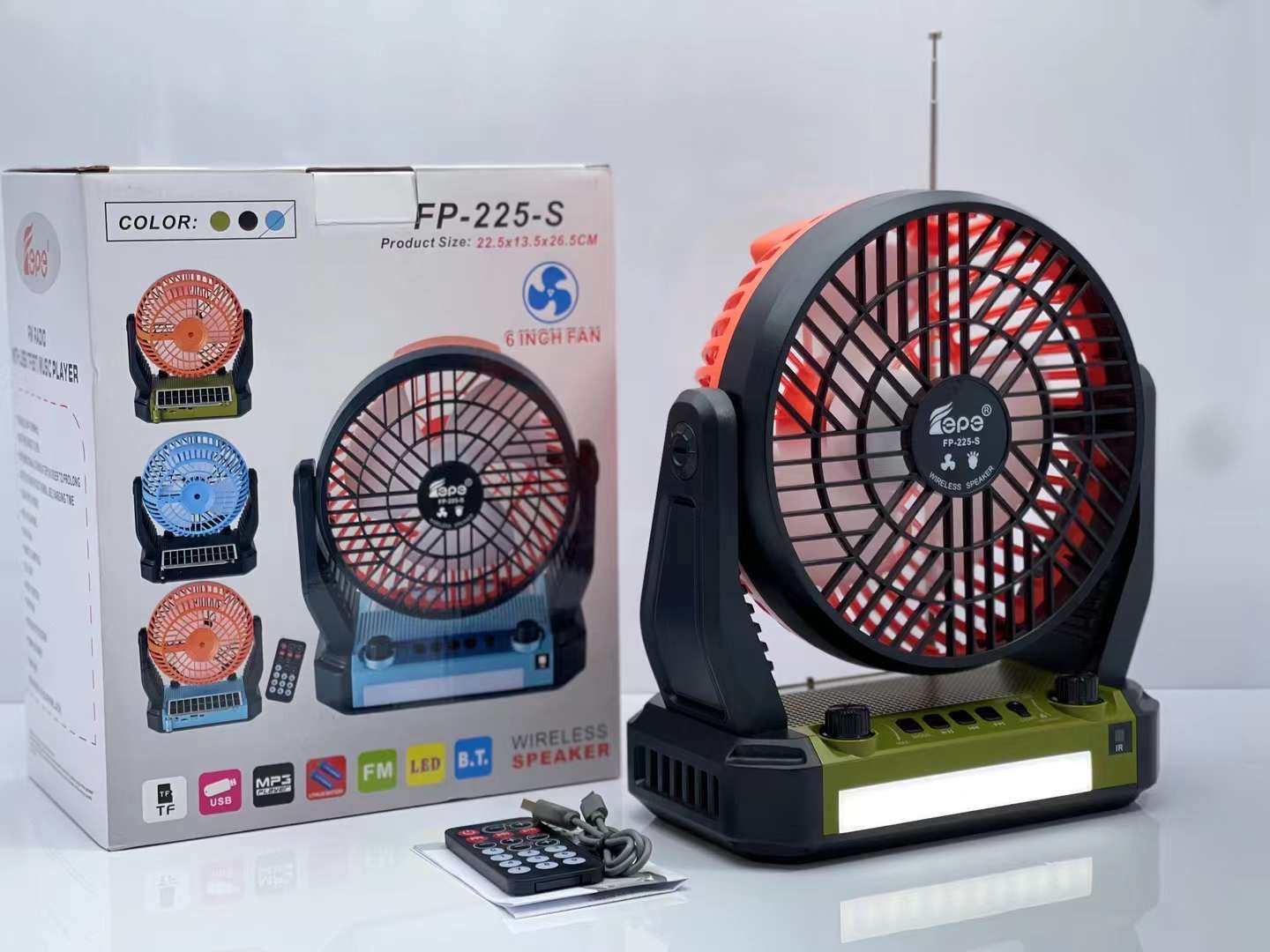 Solar fan speakers are selling well in Africa for export. Bluetooth radio and lighting large speakers and Bluetooth audio equipment pic 14