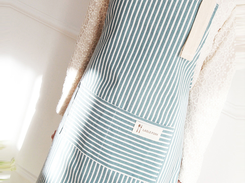 Wholesale of cotton and linen aprons for cross-border foreign trade advertising, Korean-style fashionable household work, restaurant waists, and home kitchen aprons pic 20
